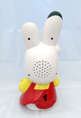 Rare Bunny Rabbit Girl Kids 11" Musical Music Desk Alarm Clock - Picture 5 of 12