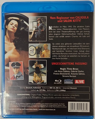 Black Angel Senso 45 - Tinto Brass,Anna Galiena Blu-ray Deutsch wie NEU !! - Bild 2 von 2