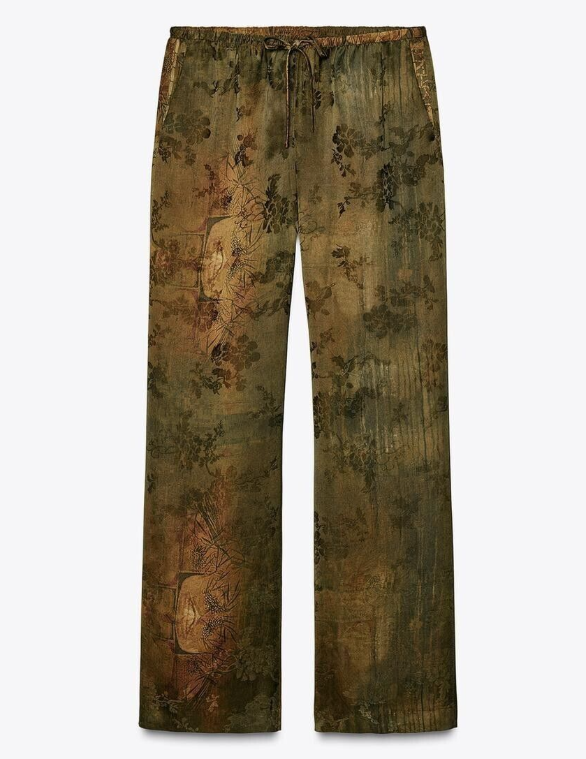 美品　TODAYFUL Flower Jacquard Trousers 36 Wild Soul Tiger Jacquard Trousers – Dressed in Lala