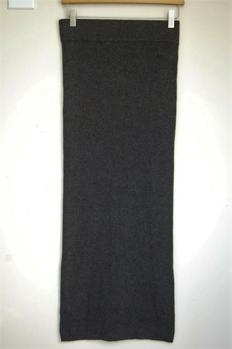 Maxi falda para mujer French Connection gris carbón costilla rubí talla 2, nueva con etiquetas $148 - Imagen 2 de 6
