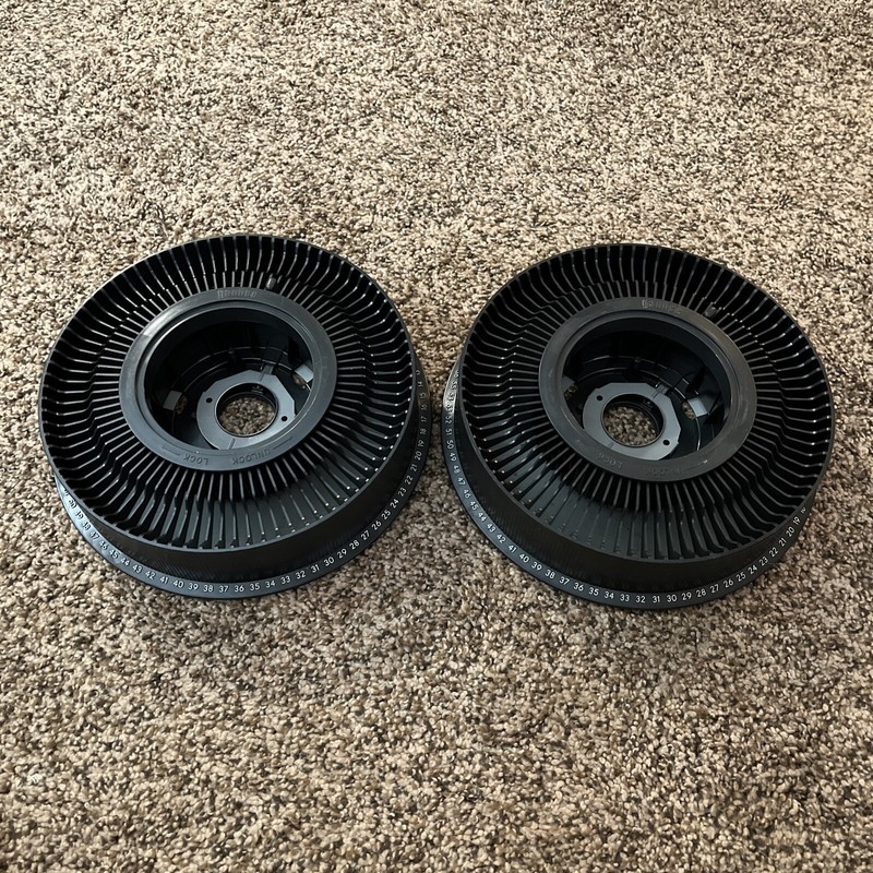 Lot Of 2 Yankee Kodak Carousel 80 Slide Rotary Slide Tray