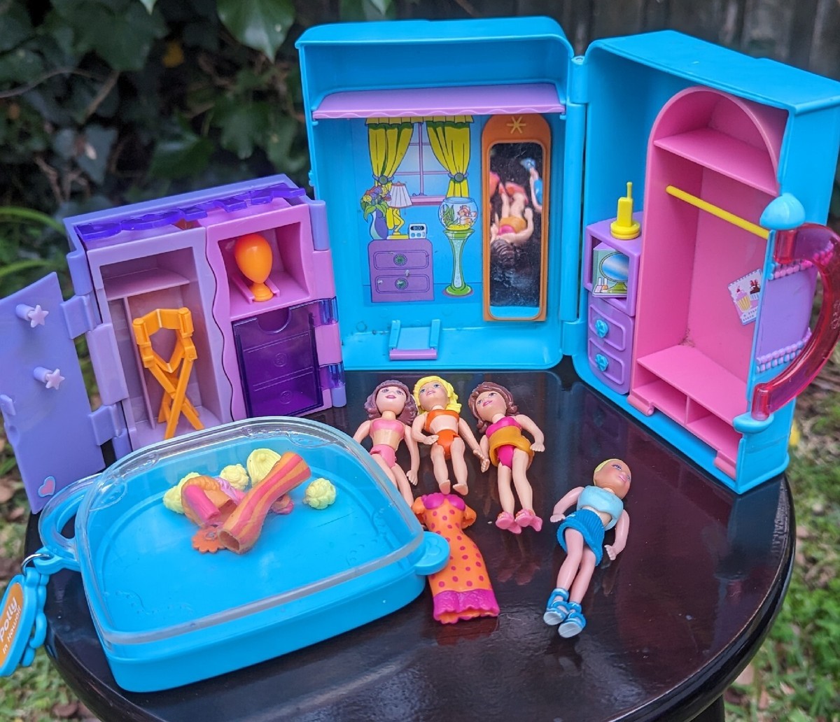 Vintage Polly Pocket Bundle Dolls Clothing Shoes Playsets Stage