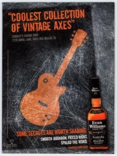 2010 GUITAR VINTAGE AXES EVAN WILLIAMS WHISKEY 7.75"X10" Magazine Ad M629