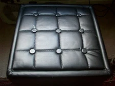 SoundLogic XT Black Leather Bluetooth Speaker Ottoman - Leg Extension & Speaker 