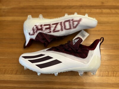Adidas Adizero 21 Maroon White Burgundy Football Cleats Men's Size 12.5  FY8350 | eBay