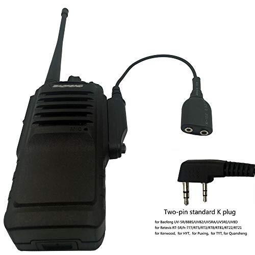 2Pin Walkie Talkie Audiokabeladapter - Für BF-9700 UV-5R & ähnliche Modelle
