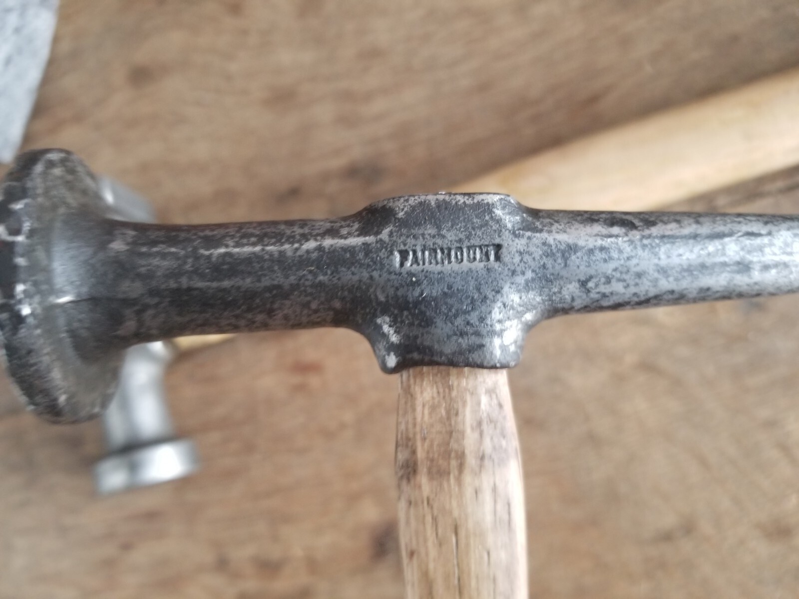 Auto Body Sheet Metal Working Tool 6pc LOT 2 Hammers & 4 Hand Dollies