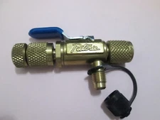 Yellow Jacket 18975 4-in-1 Ball Valve Core Removal Tool w/ Side Port |HVAC Valve