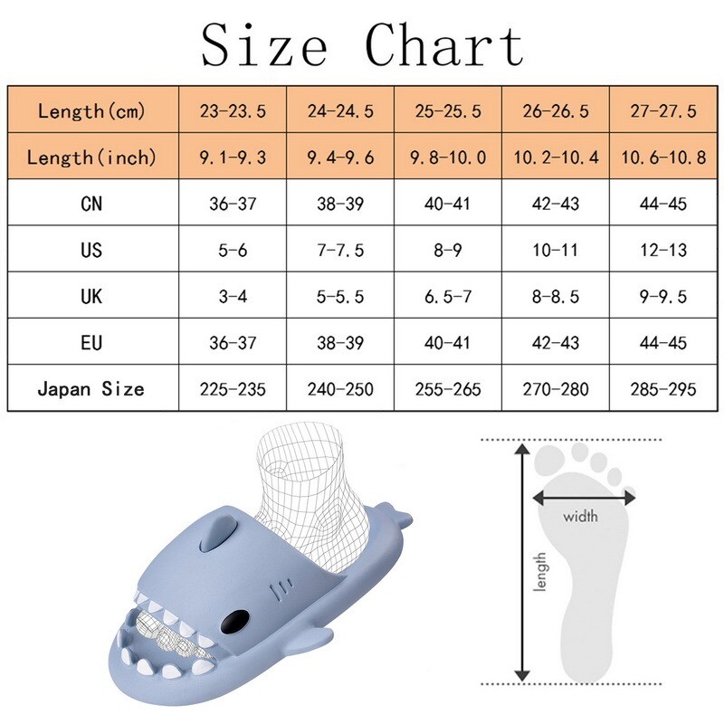 Image 2 - Men Women Sharks Slippers Indoor Soft Sandals Thick Sole Non-Slip Cute Slippers