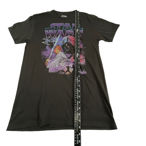 Star Wars Shirt Darth Vader Luke Skywalker Tie Fighter Black Men's Size Medium - Picture 7 of 8