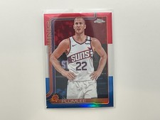 Mason Plumlee 2025-26 Topps Chrome Red White & Blue Refractor Card # 106 Suns