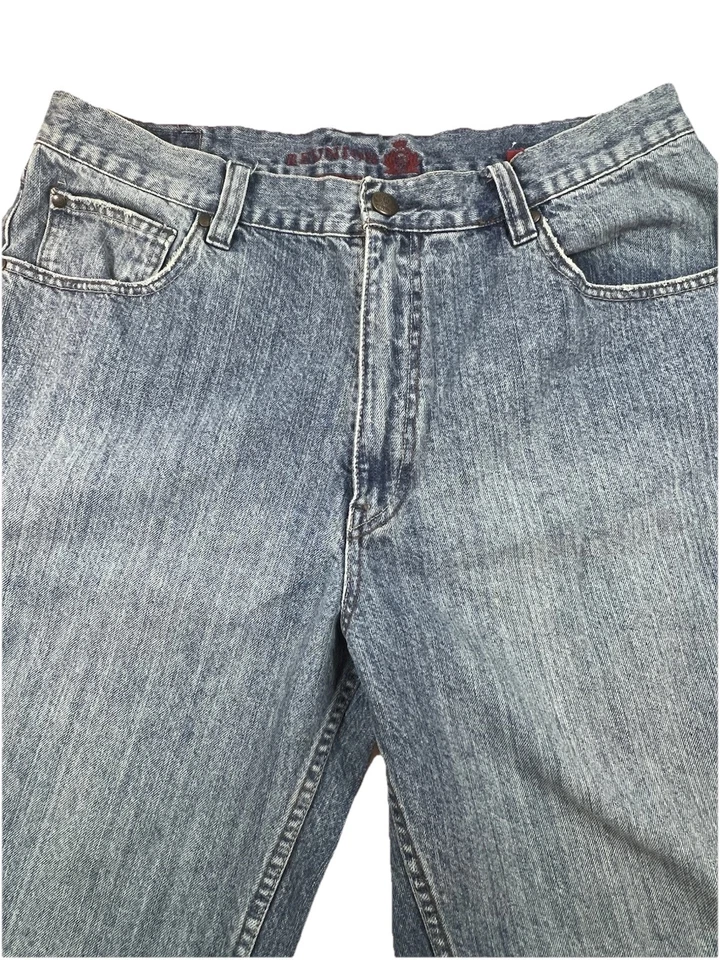 Reunion Men’s Denim Jeans Shorts Sz 36 With 10.5” Inseam Baggy Y2K - Image 2 of 4
