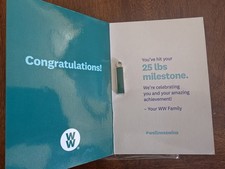 WW Weight Watchers 25 lbs Milestone Charm Award