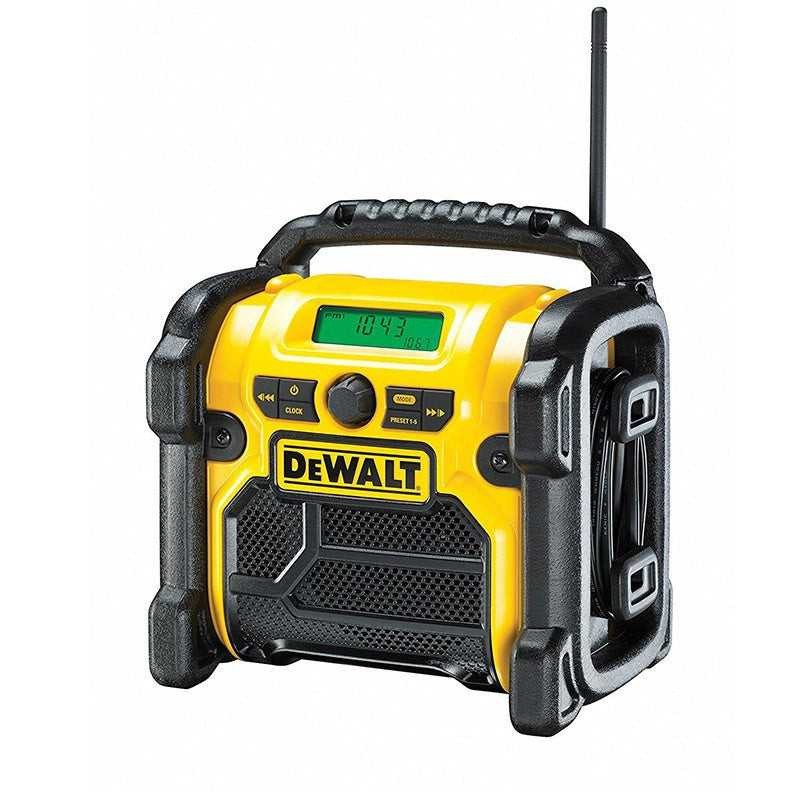 Radio de chantier DEWALT DCR019-QW pour écouter la musique malgré la poussière