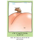 5x7 Card Greeting/ Butt Ox / Humor Funny Birthday Card RB