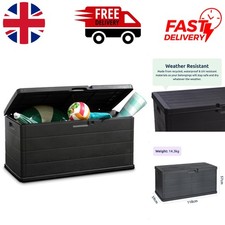 Versatile 340L Outdoor Storage Box – Ideal for Cushions and Tools