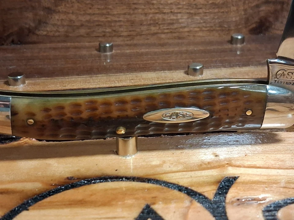 Palillo de dientes Case XX 61098 probado 1920-1940 hueso verde real bonito ver foto leer descripción Foto 3 de 4