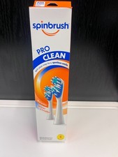 Spinbrush NEW PRO CLEAN Replacement Heads Electric Toothbrush Refill soft