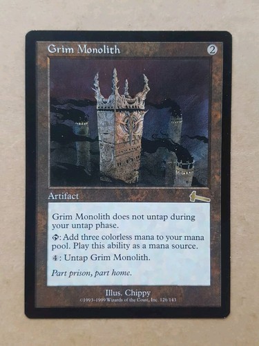 Grim Monolith Urza's Legacy MTG Magic The Gathering Cards See Photos - Picture 1 of 6