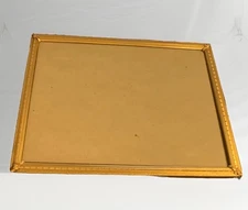 Vintage Mid-Century Modern Brass Photo Frame Landscape 8x10