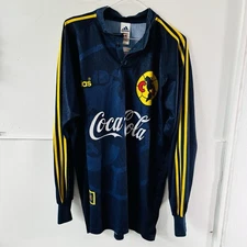 Original Authentic Adidas Club America 1996/1997 Away Shirt Mens Large Long