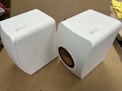 KEF LS50 META Bookshelf Speakers Pair MINERAL WHITE SP4027AA LS50METAW /W Box