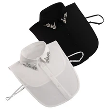 1pc Rhinestone Detachable Collar Rhinestone Fake Collar Faux Collar for Women