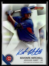 2015 BOWMAN'S BEST REFRACTOR AUTO KEVONTE MITCHELL CUBS