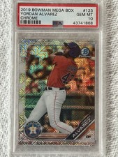 2019 Bowman Mega Box Yordan Alvarez Chrome PSA 10