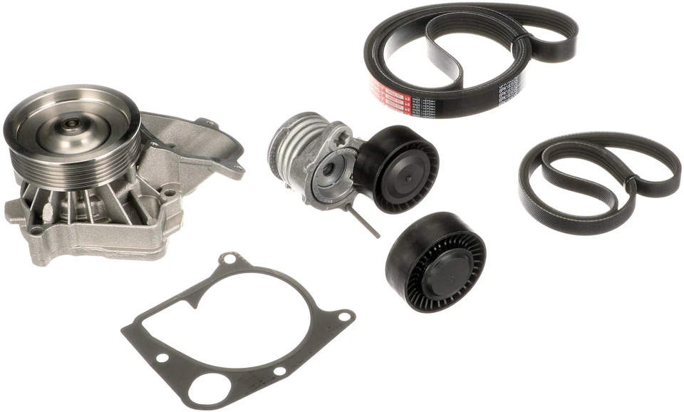 WATER PUMP + VRIBBED BELT KIT KP26PK1835XS FOR BMW M47D20 N47D20A/C 2.0L 4cyl - Image 2 of 4