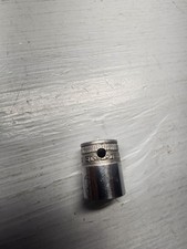 Vintage Snap-On F-160 1/2" Shallow Chrome Socket 12 Point 3/8" Drive, Made USA