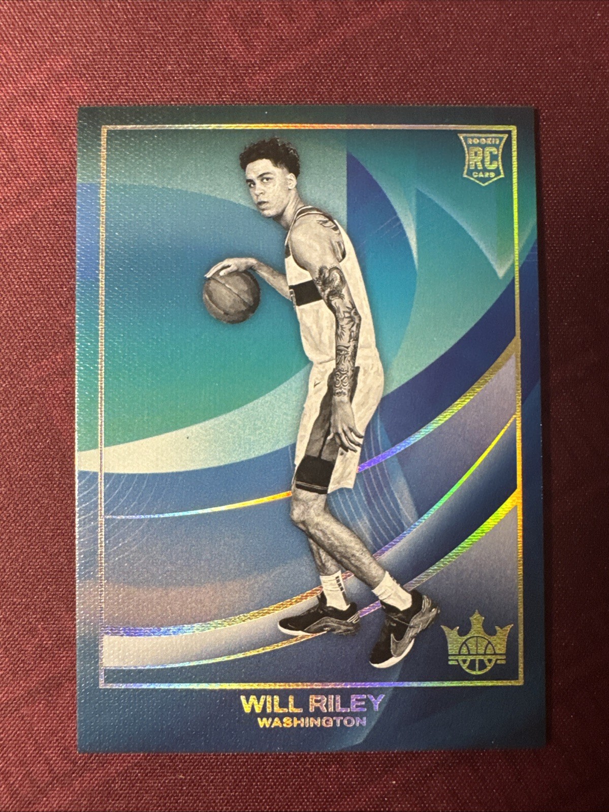 2025-26 Panini Court Kings Will Riley Rookies Level 4 SSP Wizards RC