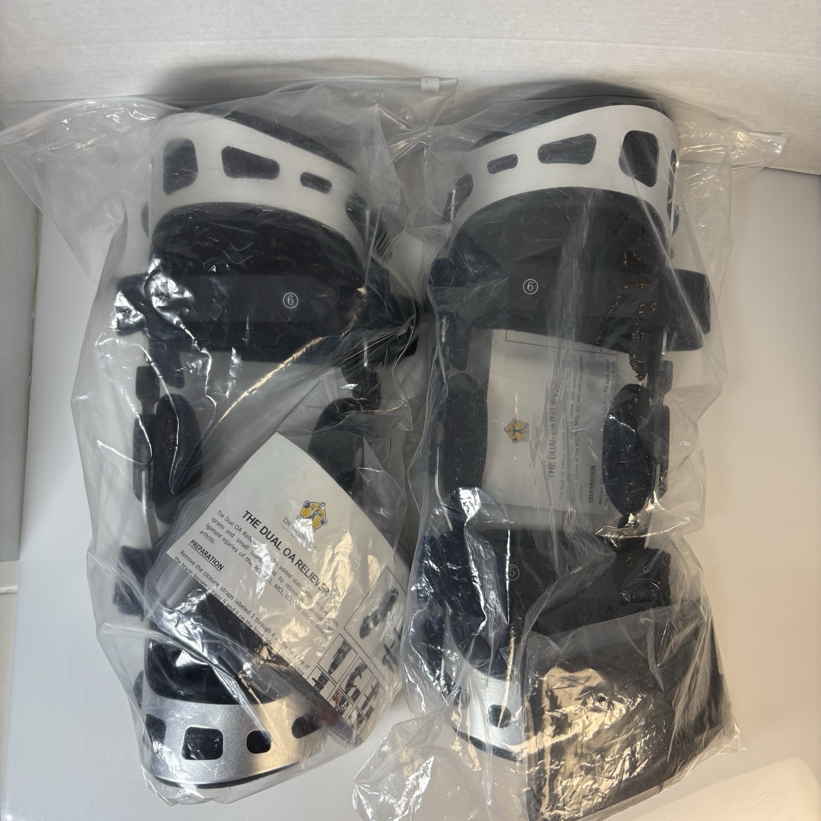 Dr Medical DUAL Hinged Left +  Right Knee Brace Size MEDIUM KB0104-147L-02