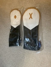 NEW Stitch Leather Headcover for fairway woods and rescue/hybrids 