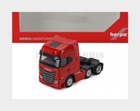 Herpa 320313 Iveco Fiat S-WAY 6X2 Sattelzugmaschine 3-Achsig 2022 Rot 1/87