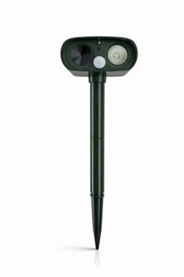 Solar Ultrasonic Animal Repeller - Waterproof - Motion Activated - Humane Pest