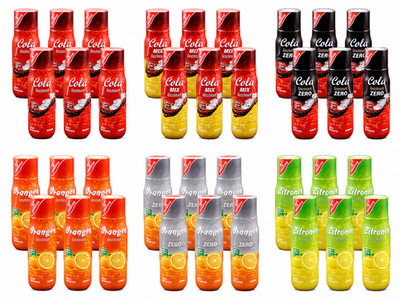 Gut & Günstig Getränkesirup 500ml Cola Orange Zitrone Sirup Wassersprudler