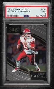 2018 Panini Select Field Level Patrick Mahomes II #232 PSA 9 MINT