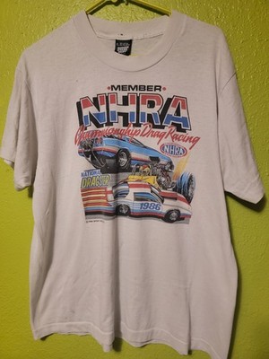 1986 Member NHRA Championship Drag Racing National USA Single Stitch Dragster