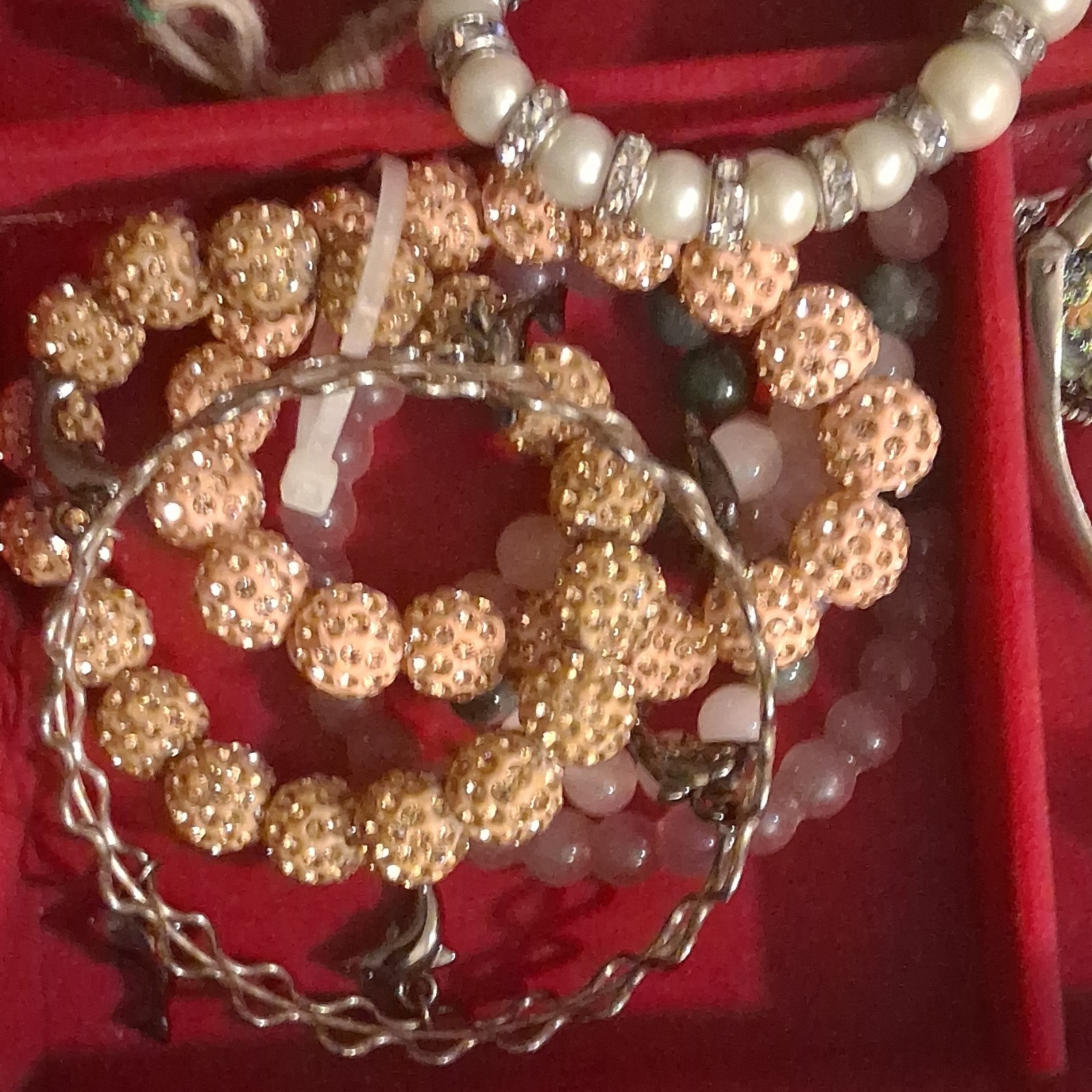 Stackable Charm, Bangle, Beaded Bracelets Silver … - image 3