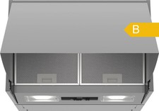 Dunstabzugshaube 60cm silber LED Metallfilter 3 Stufen Zwischenbau