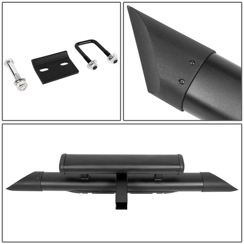Protector de barra escalonada de remolque recubierto de polvo negro J2 de 3,25"" con pin + clip para receptor de 2 - Imagen 3 de 7
