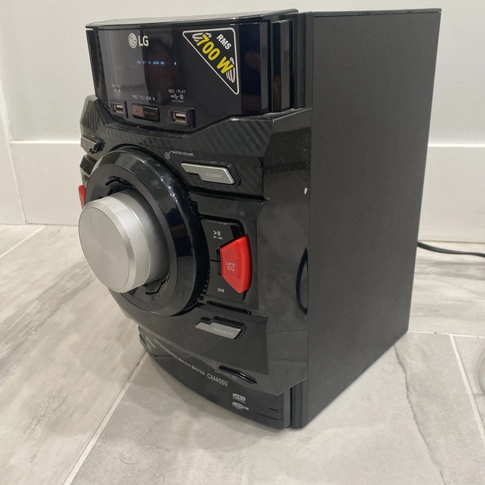 LG CM4550 700W 2.1 Channel Mini Shelf Bluetooth Stereo, -Unit Only- TESTED🔥 - Image 3 of 4