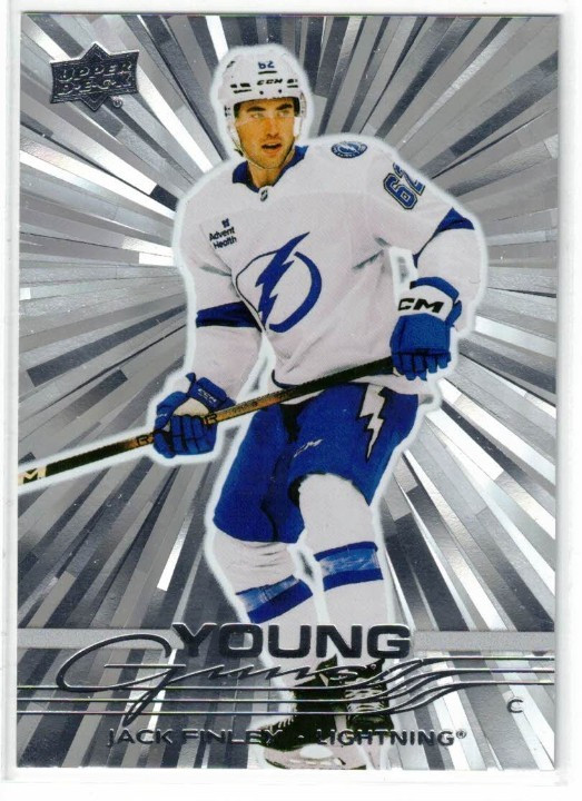 2025-26 UPPER DECK SERIES 1 JACK FINLEY YOUNG GUNS ROOKIE OUTBURST SILVER #208