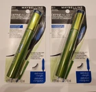 2 PACK MAYBELLINE #811 VERY BLACK WATERPROOF DEFINE-A-LASH MASCARA, NEW, CARDED.