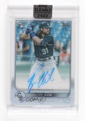 2022 Topps Clearly Authentic Auto Ryan Vilade #CAA-RV Auto 1e4s