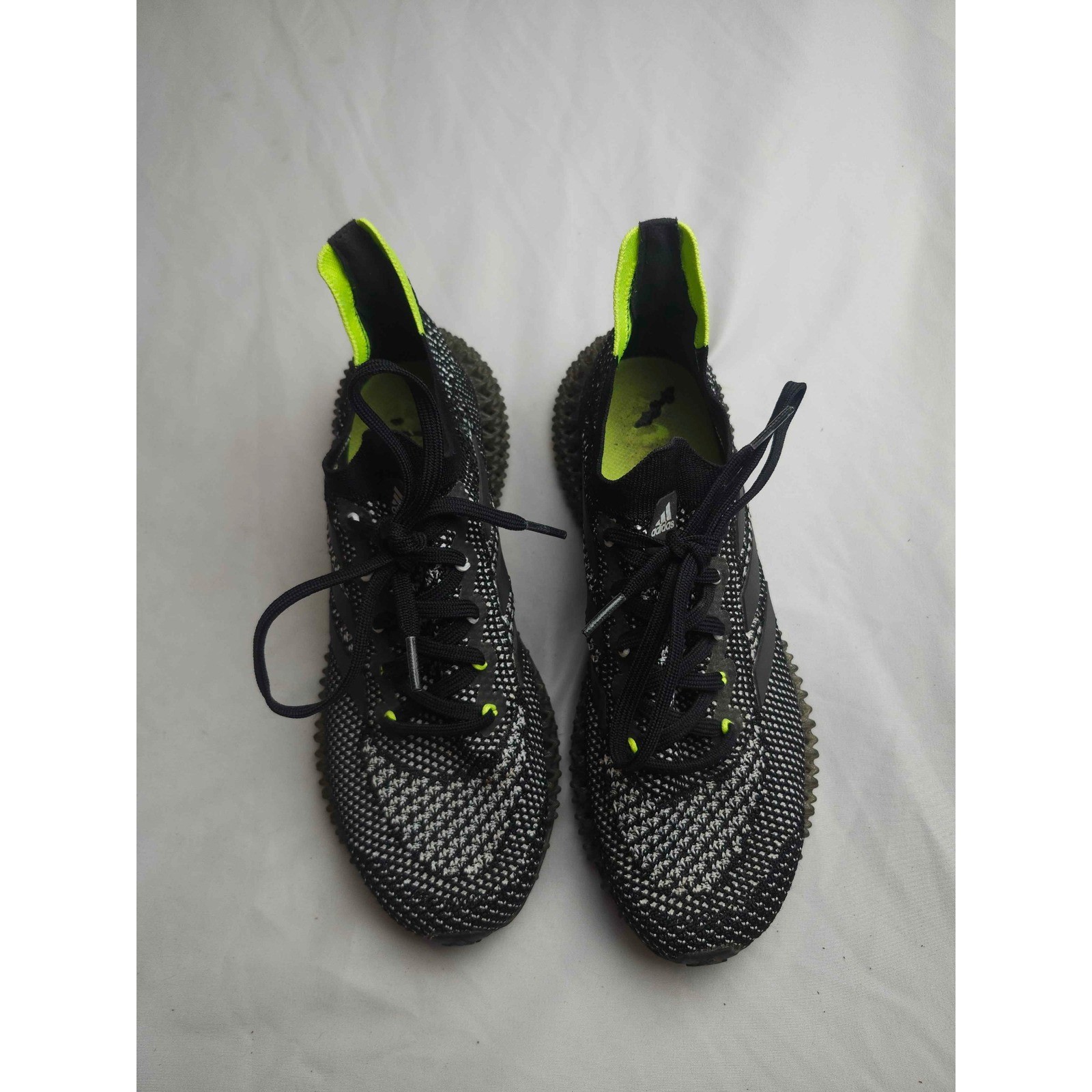 Adidas 4DFWD Pulse Mens Running Shoes Black White Signal Green GX2990 Size 8.5