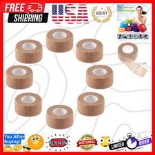 Self Adhesive Elastic Bandage Wrap - Pack of 8 Rolls 1" x 5 Yards Stretch Sel...