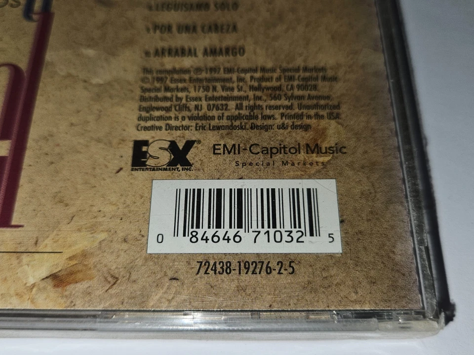 Carlos Gardel "Tango Legends Volume One" CD 10 Songs 1997 EMI *NEW/SEALED* - Image 4 of 4