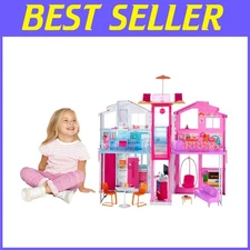 Foldable Dollhouse with Furniture and Accessories